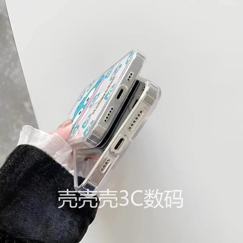 Grappige Cartoon Kero Kero Keroppis Magnetische Telefoon Case voor Samsung Galaxy S25 S24 S23 S22 S21 S20 FE Rand Plus Ultra 5G Clear TPU