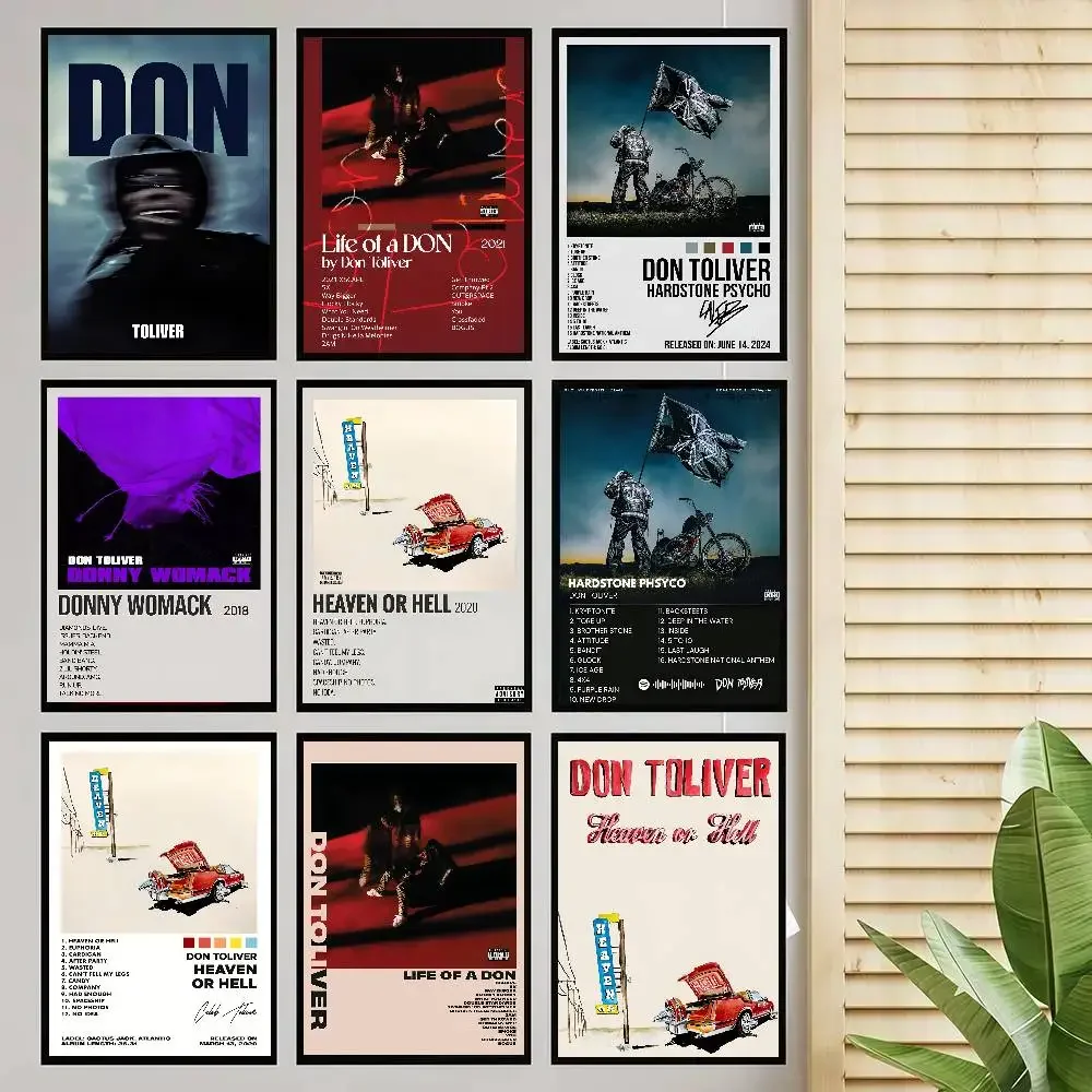 Rapper Don Toliver Poster Self-adhesive Art Room Entrance Restaurant Wall Decor Art Painting