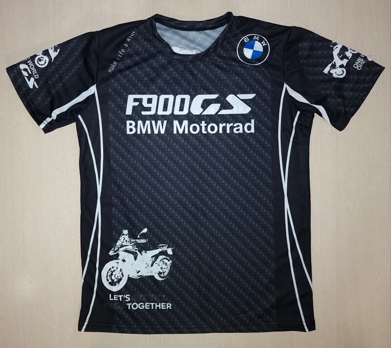 

Летняя футболка BMW GS, футболка для бега, мужская футболка с 3d принтом, модная футболка с принтом Bmw, дышащая быстросохнущая футболка Moto