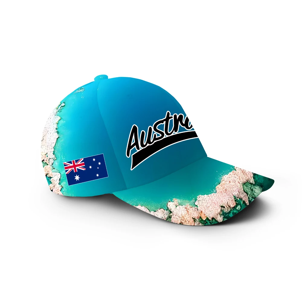 Australia Baseball Caps Free Custom Made Name Number Team Logo Australian Hats Aus Travel Au Nation Flags Cap Navy Blue Headgear