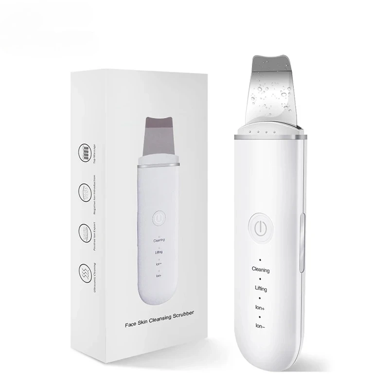 

Ultrasonic Skin Scrubber Vibration Face Spatula Blackhead Remover Shovel Clean Cavitation Peeling Facial Lifting