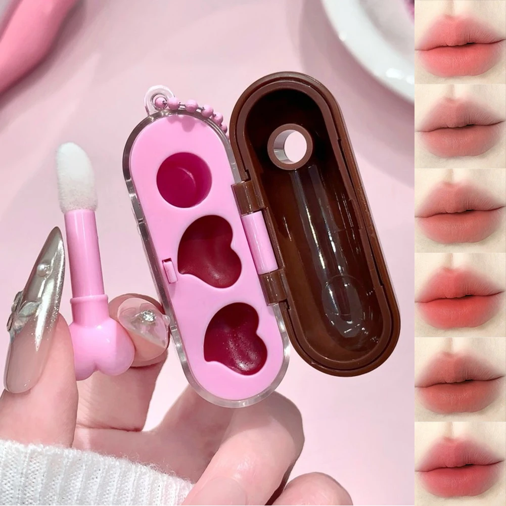 Water Gloss Velvet Matte Lip Glaze Combination Two-pack Long-Lasting Mirror Matte Pendant Lipstick