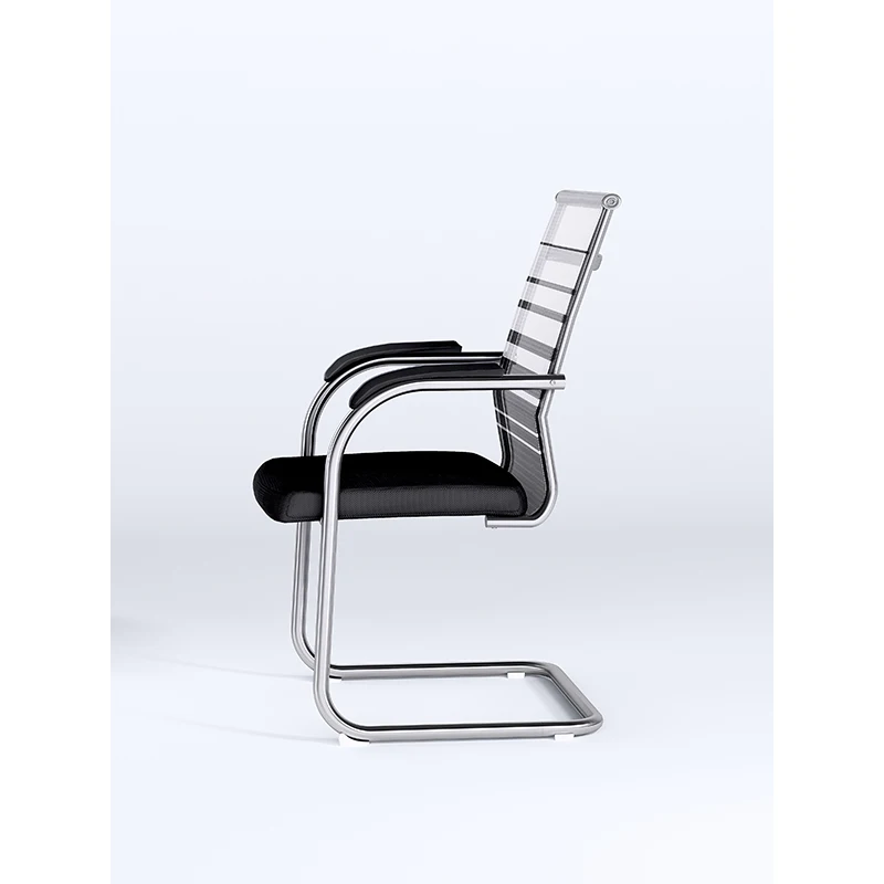 

Simple Customized L-back Conference Chair Mesh Office Chair With Wheels