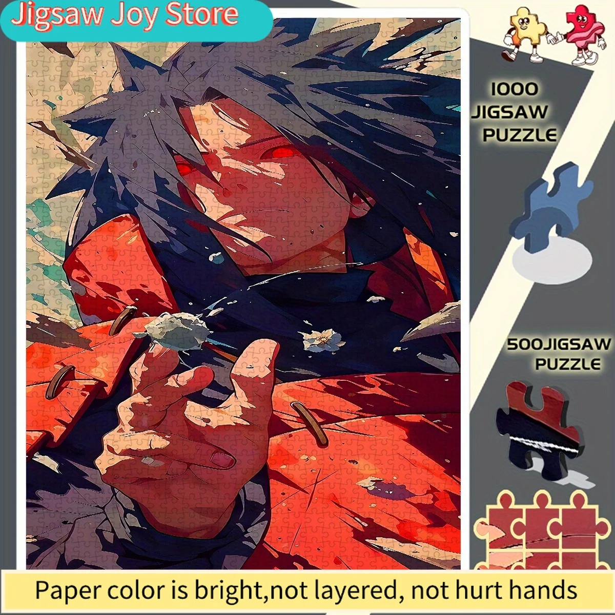 

Realistic Style Uchiha Itachi Red Eye Picture Frameless Perfect Choice for Hobbyists Paper Puzzle - Educational Puzzle - Inter