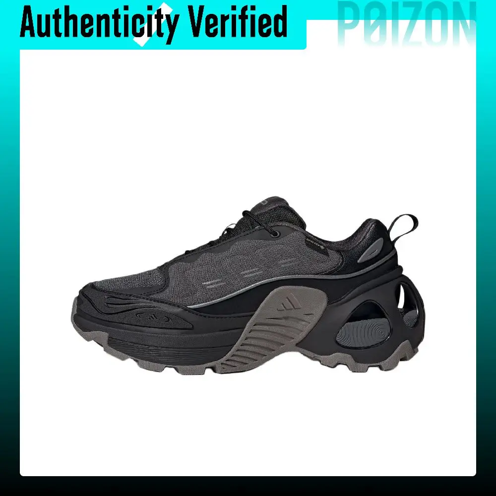 Adidas Wonder Runner Fabric Slip Resistant Abrasion Resistant Low top Running Shoes Unisex Black Gray IH0489
