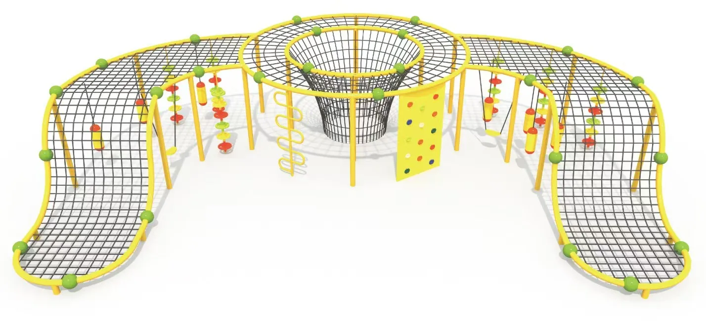 EO-Customizable Children's Playground Climbing Rope Net Adventure Structure Area for Kids and Adults&