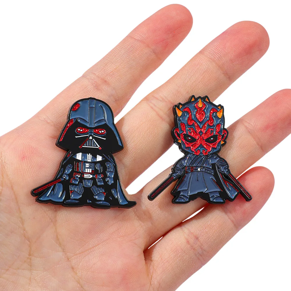 

marvel cool cartoon characters metal badge star wars robot creative alloy brooch accessories pin halloween men and women