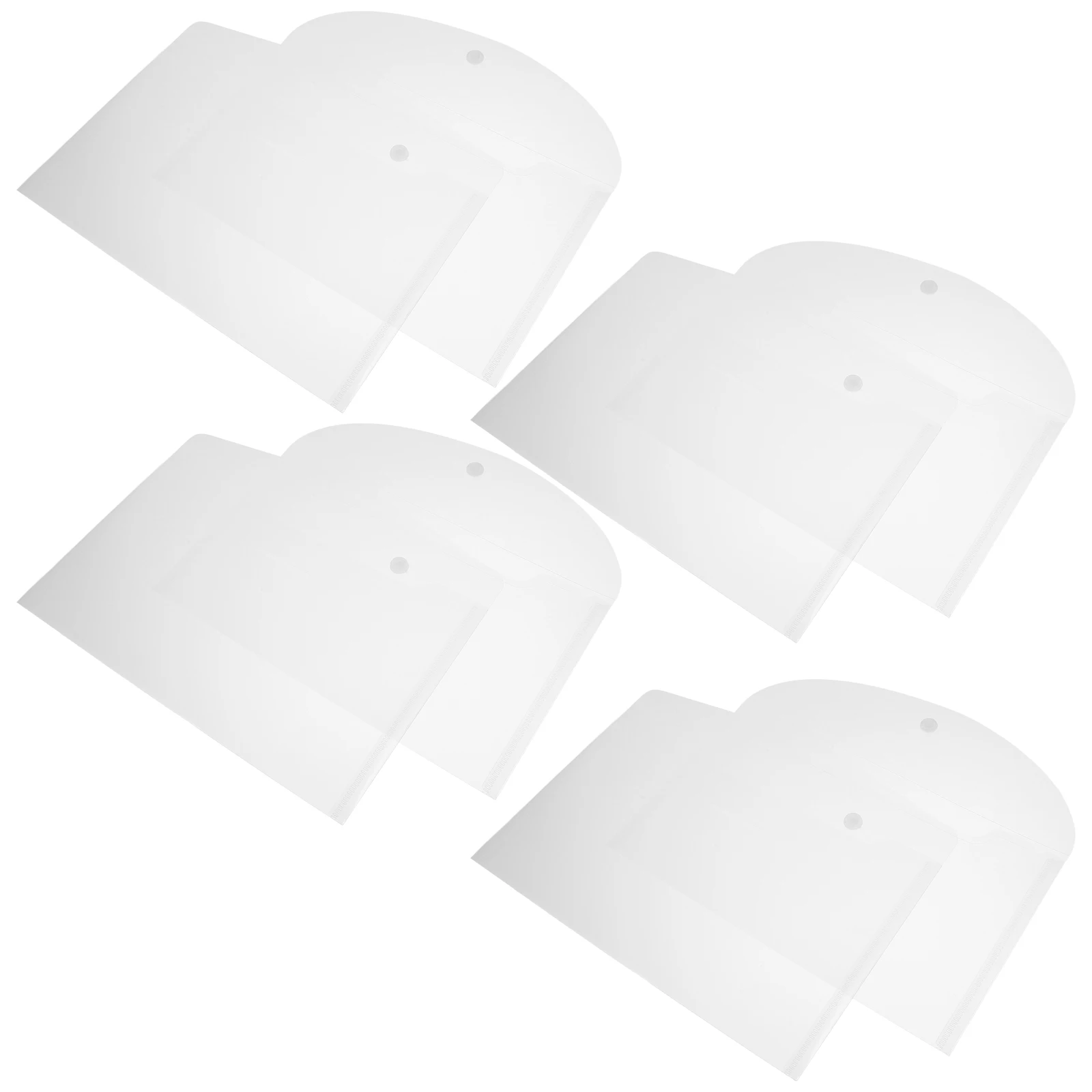 

8 Pcs Invoice Bag Transparent Document Pouch with Wheels File Storage Bags Pp Holders Folders Office