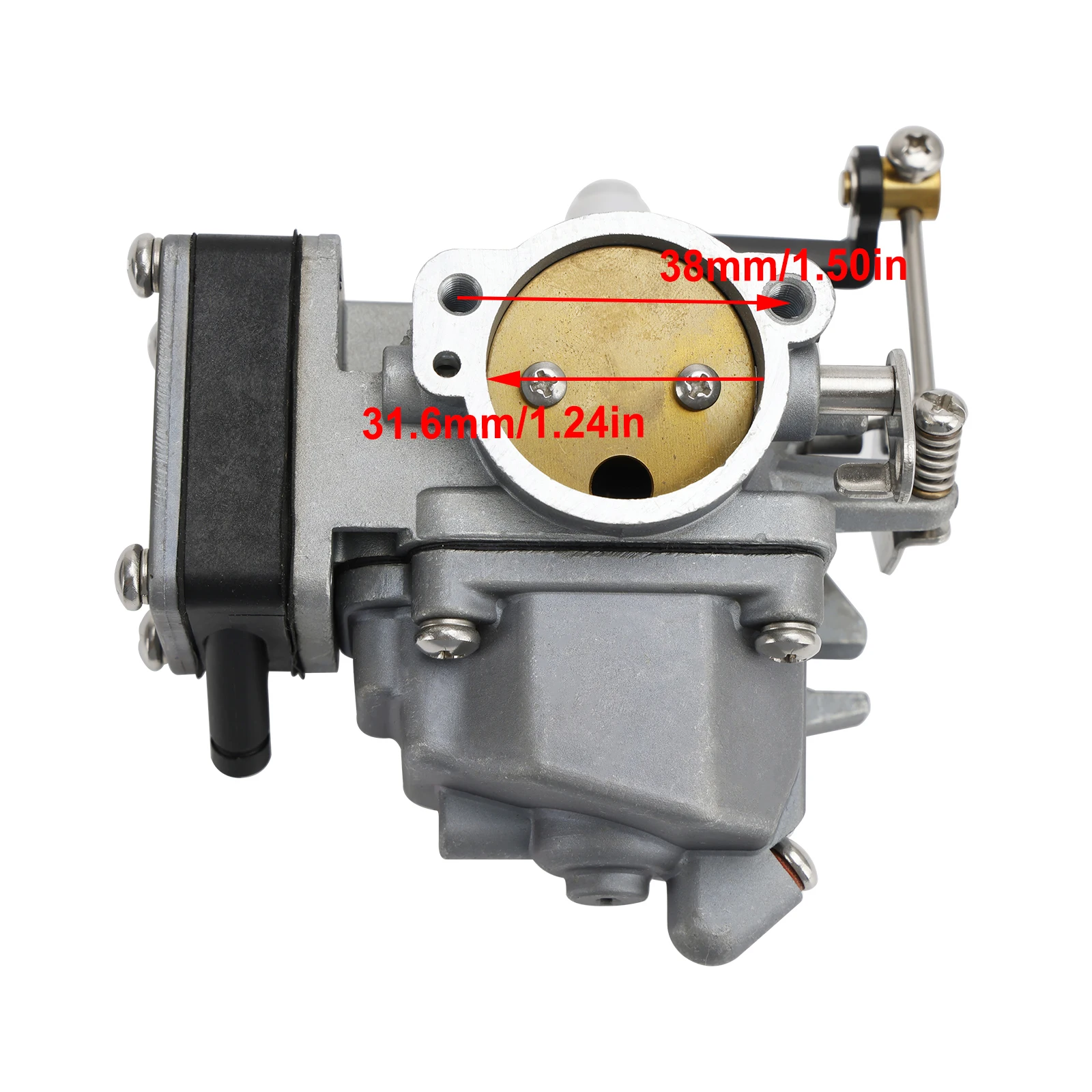 Topteng Carburetor Carb fit for Mercury Mariner 2-stroke 15C 9.9 D M 9.9HP 15HP Outboard