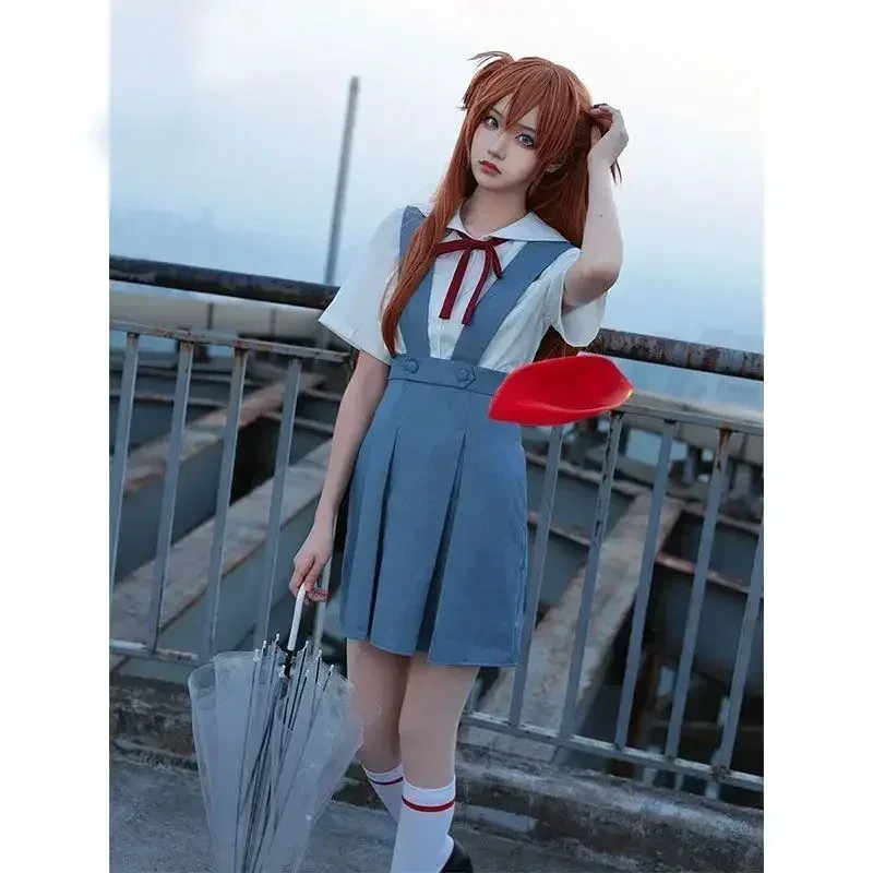 

CyNéon Genesis Evangelion AyanamiRei Asuka anime peripheral animation style university school uniform shirt