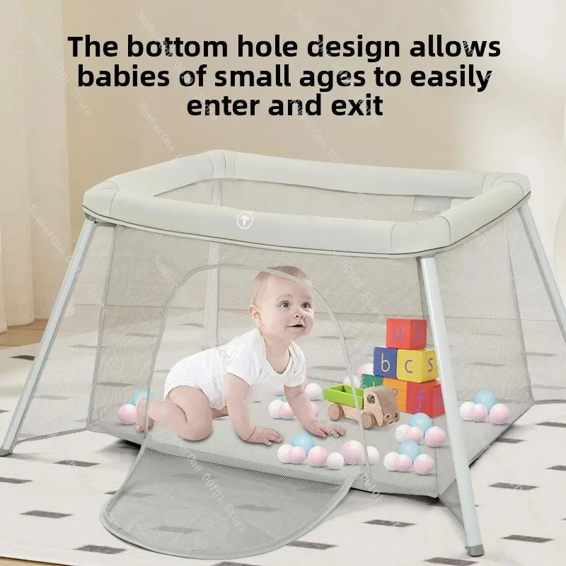 Multifunctional Foldable Mobile Baby Playpen Bed, European & American Style Fold Crib For Newborn & Kids