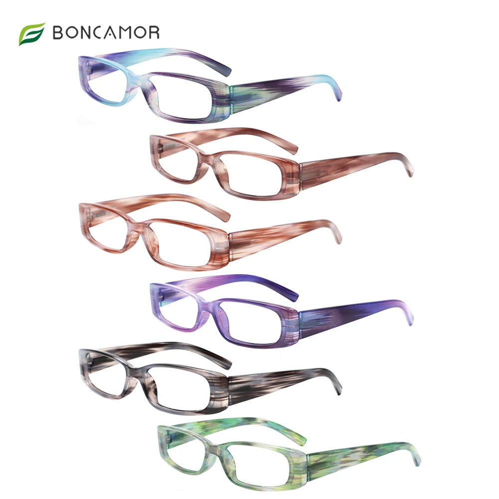 Reading Glasses Spring Hinge Men Women Widened Color Mirror Legs Blue Light Blocking Anti UV Computer Reader Eyeglasses0~+4.0