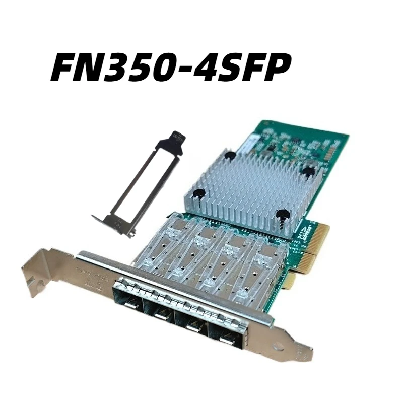 

Original FN350-4SFP 1G Network Card Quad SPF Port PCIe x4 92F4068