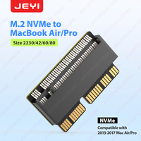 JEYI M.2 NVME MacBook SSD Convert Adapter for Upgraded MacBook Air Pro Retina Mid 2013-2017, for A1465 A1466 A1398 A1502