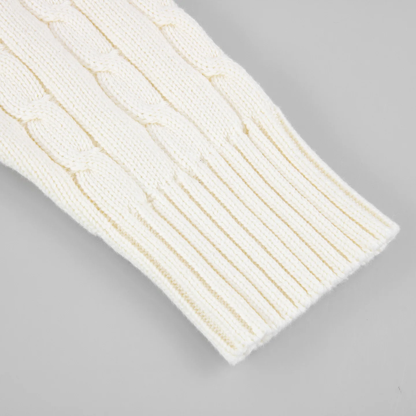 CH Jungen Pullover mit Rundhalsausschnitt, Zopfmuster, gerippten Bündchen und Saum, Bruststickerei, lässige Kinder-Strickoberteile – Detail 11
