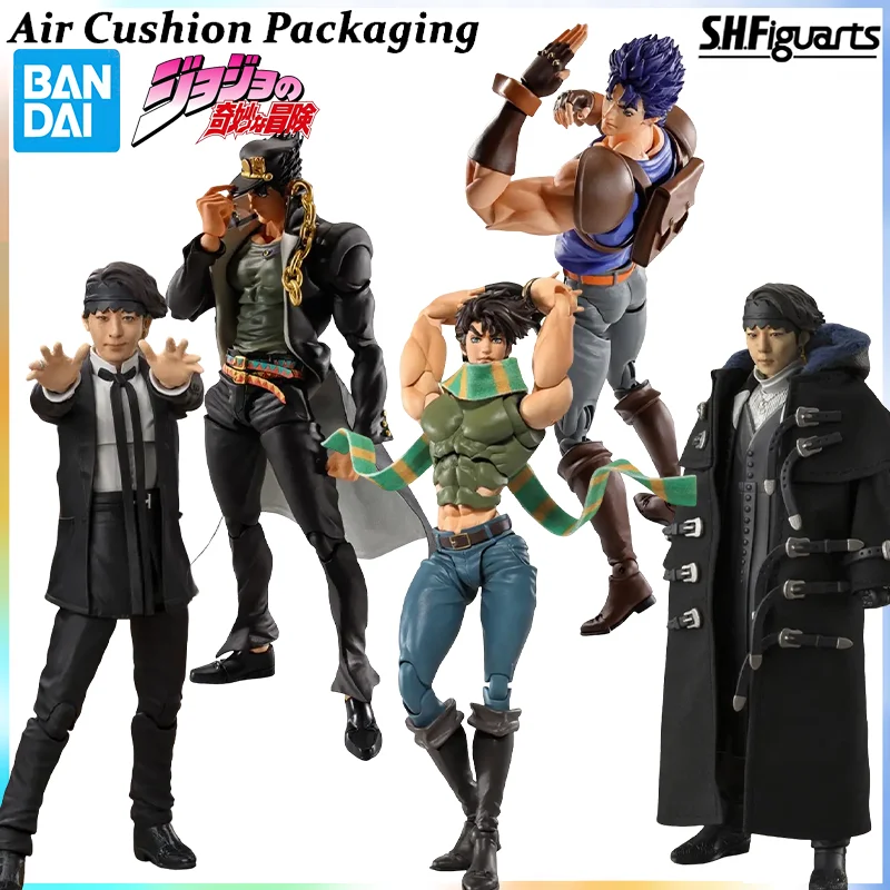 

Bandai Genuine S.H.F Series JoJo's Bizarre Adventure‌ Rohan Kishibe‌ Jotaro Kujo Louvre Anime Live- Action Figures Model Toys