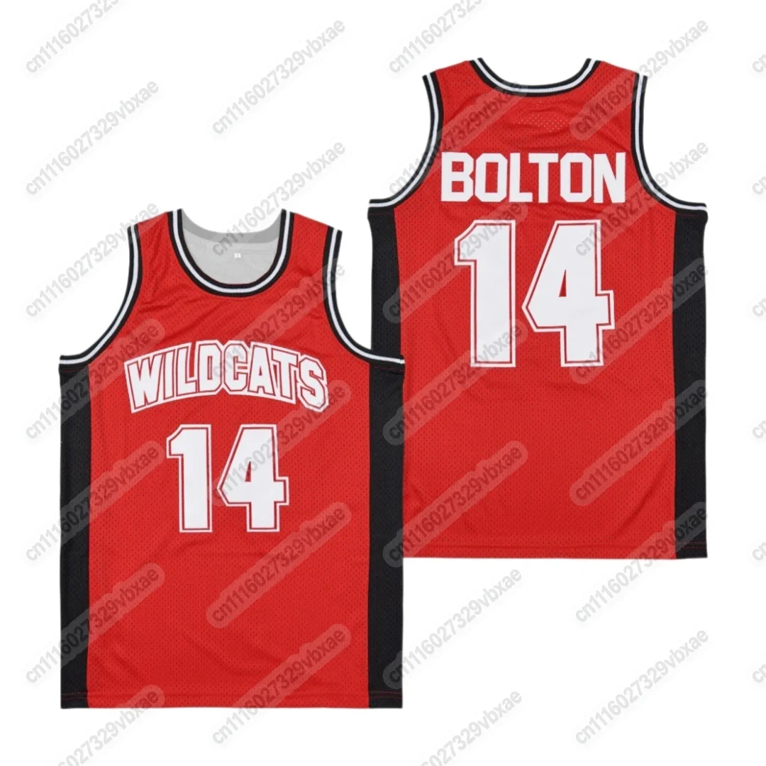 Retro Bolton # 14 Danforth # 8 High School Wildcats Basketballtrikot Sportweste Sommer Freizeittraining Familien-Set 2026 – Detail 3