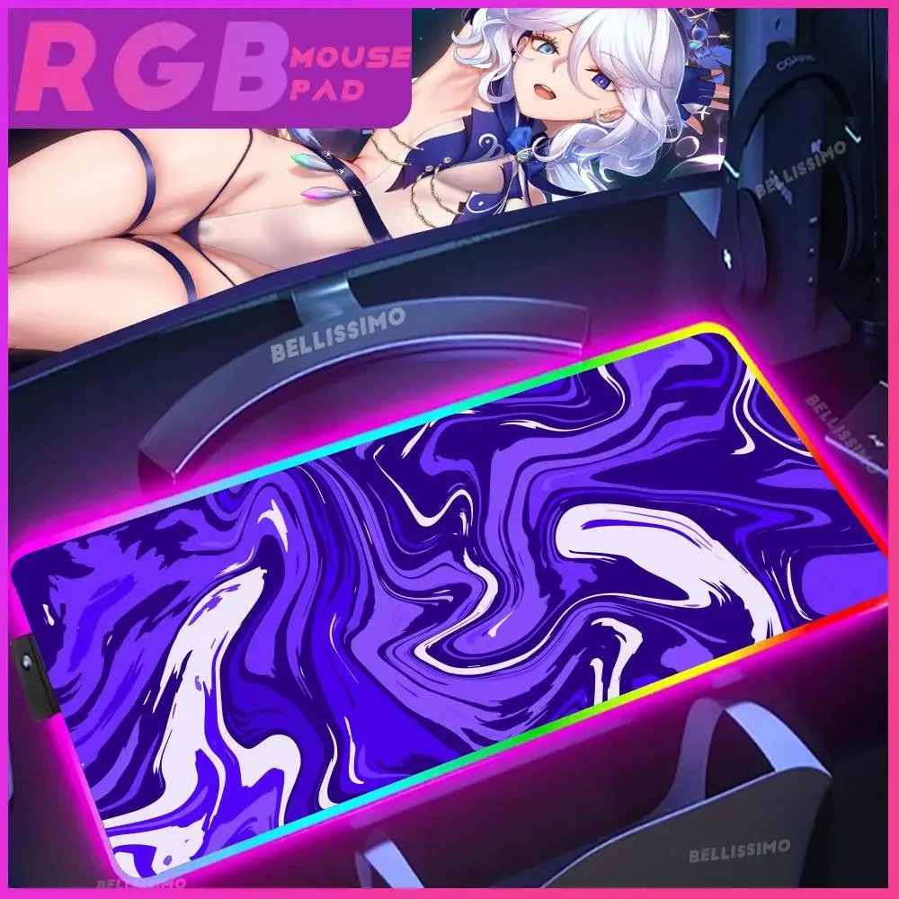 

Strata Liquid RGB Mousepad Large Game Xxl Gaming Cool Mouse Pad Led Pc Gamer Accessories Keyboard Mat Desk Protector