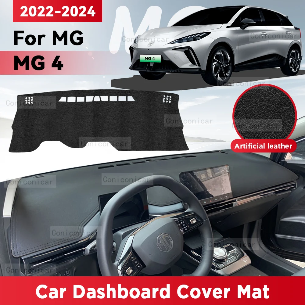 For MG MG4 EV 2022-2024 Car Dashboard Cover Mat Sun Shade Pad Avoid Light Mat Instrument Carpet Protection Accessories