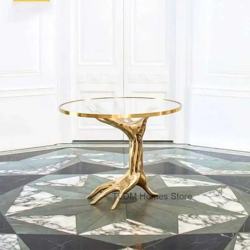 

Home Palm Coffee Tables Living Room Furniture Designer Creative Sofa Side Table Bedroom Fashion Personality Corner Table A