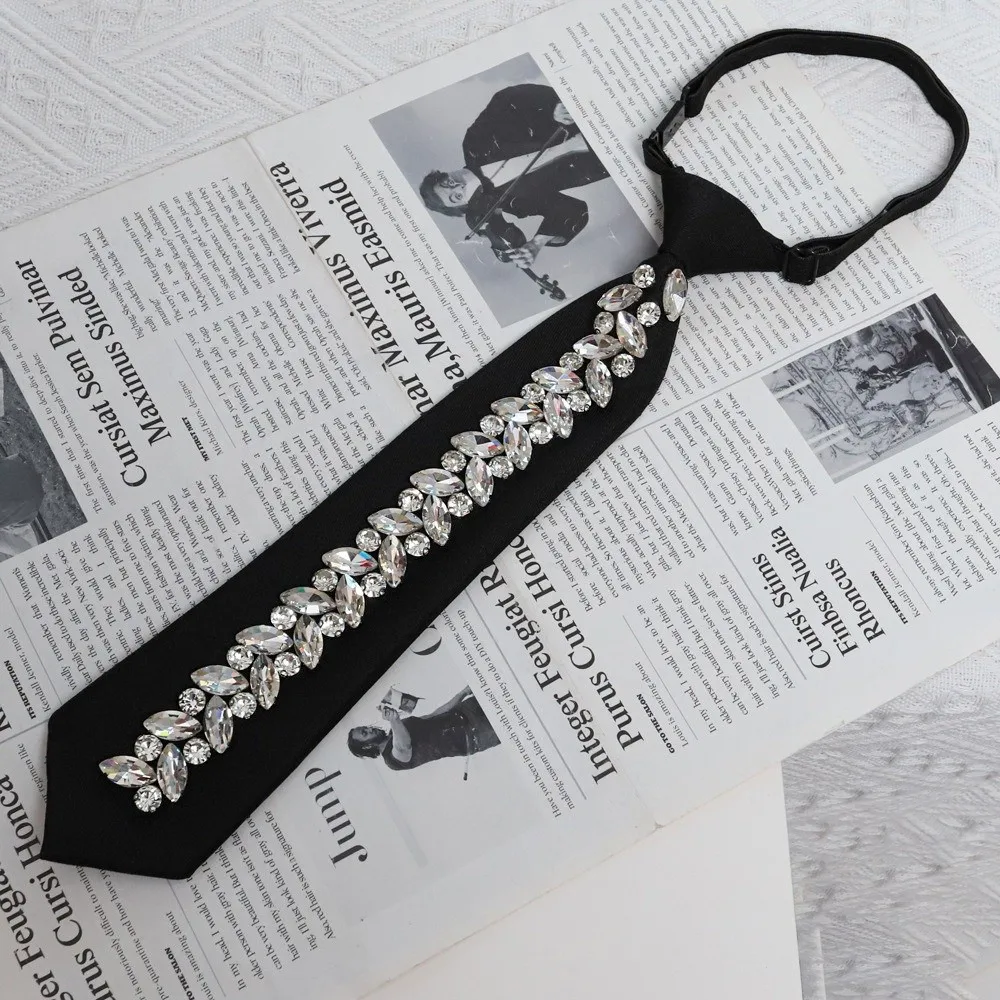 colar-gravata-estilo-locomotiva-com-strass-e-cristal-preto-gravata-longa-pre-amarrada-para-meninas-e-meninos-estilosos