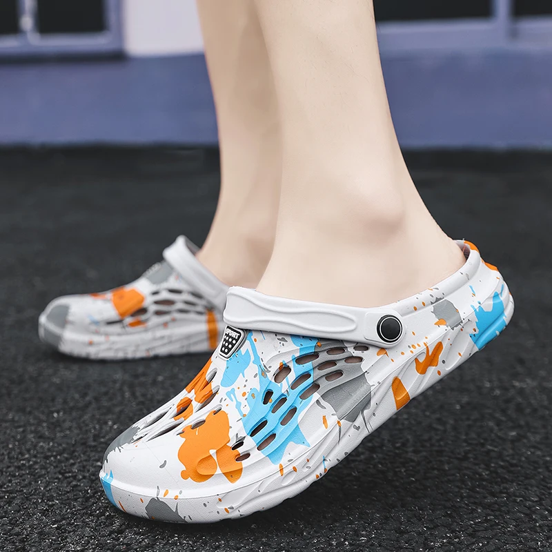 

Men's Sandals Fashion Garden Shoes for Men's Summer Beach Sandals Home Baotou Slippers Big Size 47