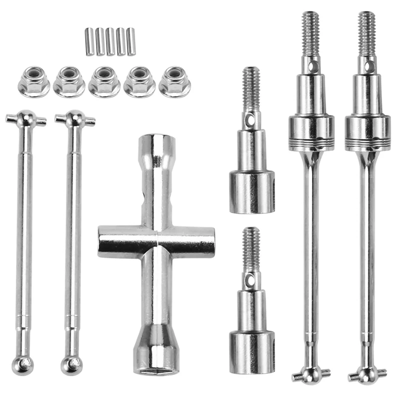 الصلبة الأمامي والخلفي محرك رمح CVD Dogbone أطقم مجموعة ل 1/16 SCY فرش 16101 16102 16103 برو 201 16101-6312