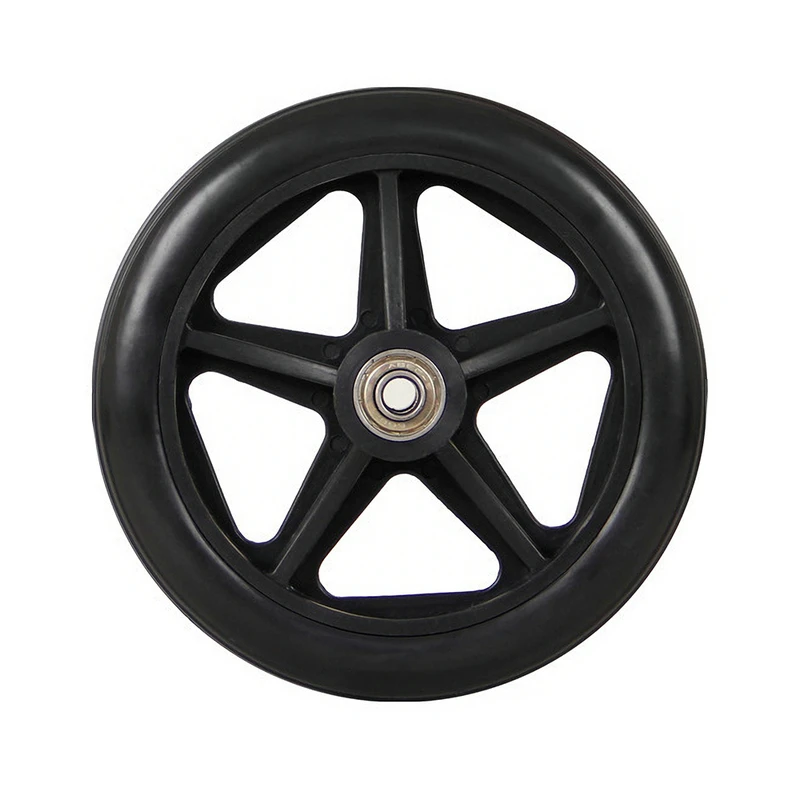 2PCS 6 Inch Wheelchair Casters Small Cart Rollers Chair Wheels Accessories Wheelchair Casters Replace Diameter 8MM