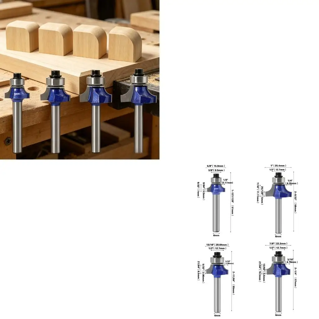 

Skillfully produced Woodworking Cutter Set Of 4 With 6mm rod For Fine layouts And Level conclusions high quality