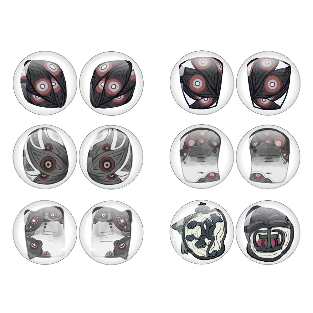 

Стиль Ктулху, 12 шт./пакет, Blyth Ob11 BJD кукла 10 мм-40 мм, стеклянные чипсы с кабошоном для глаз, аксессуары «сделай сам», готический микс, чипсы для глаз для учеников