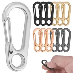 10/20/5pcs Lobster Clasp Buckle Keychian Carabiners Outdoor Camping Hiking Buckles Alloy Spring Snap Hooks Keychains Tool Clips