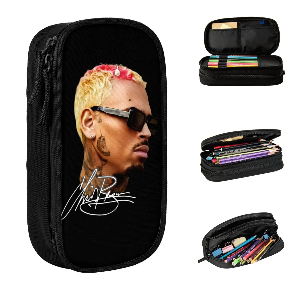 

Модный Кристис Браун пенал пенал ручка для студентов большая вместительная сумка школьный подарок канцелярские принадлежности