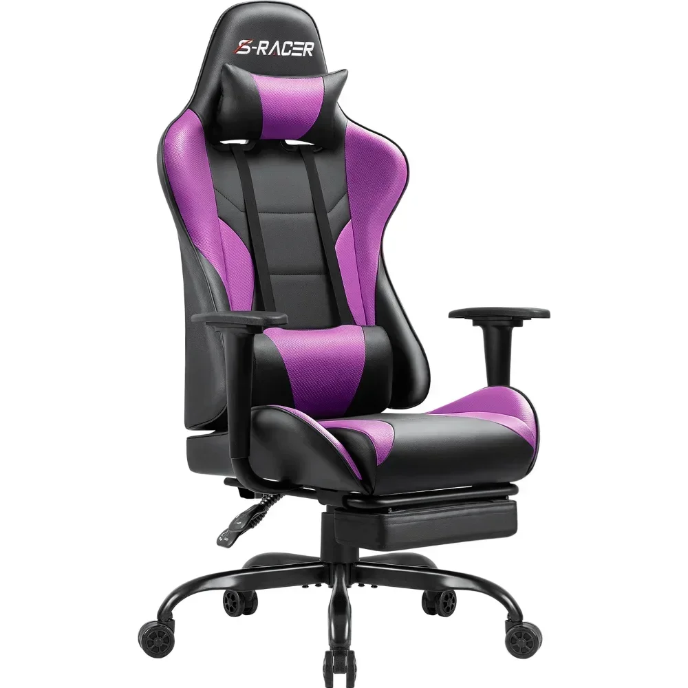 

Superior L High Back Gaming Chair Ergonomic Gaming Computer Chair,Purple office furniture game chair office chairs