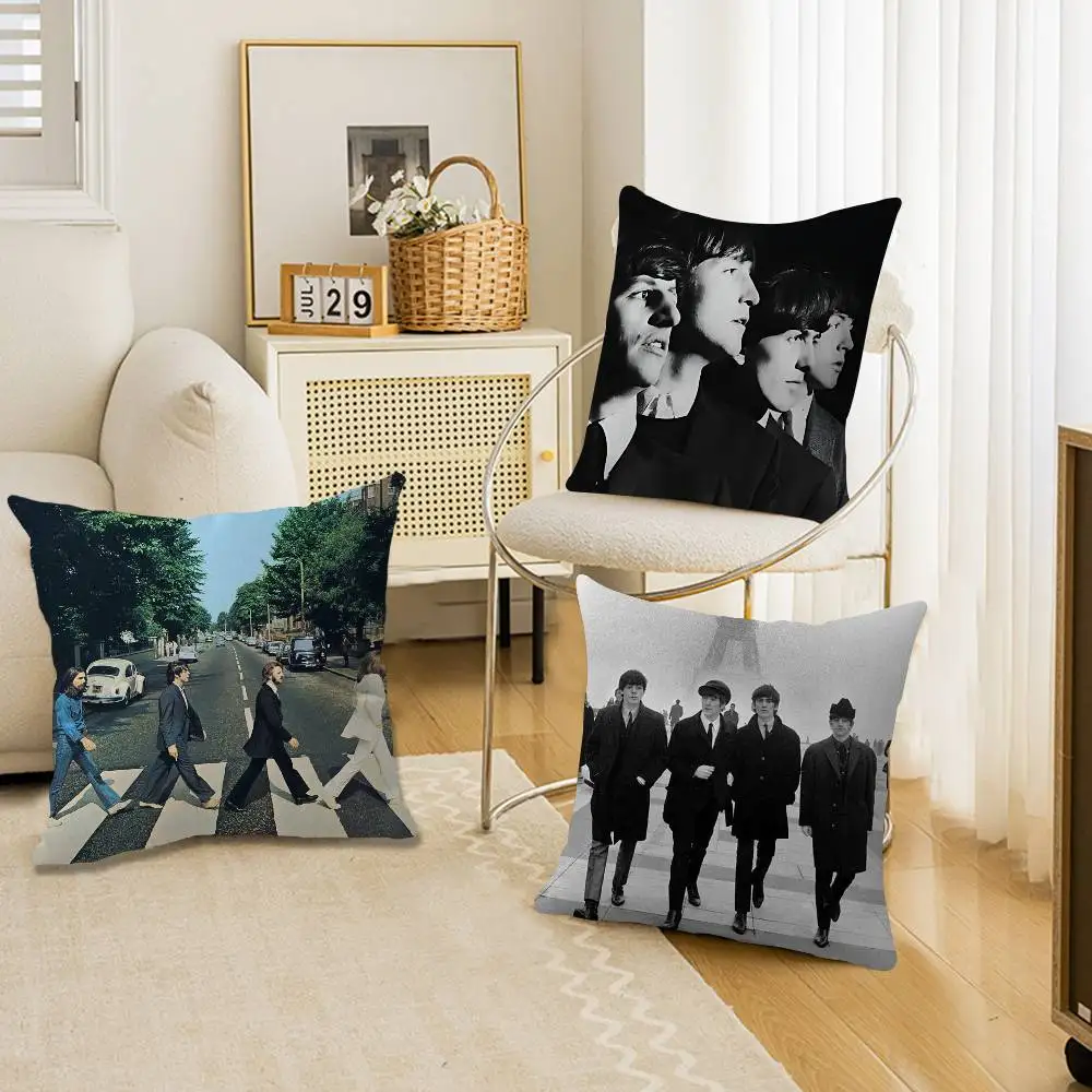 Vintage Famous Band T-he-Bbeatles Cushion Cover Decorative Pillow Sofa Home Decor case pillow cases