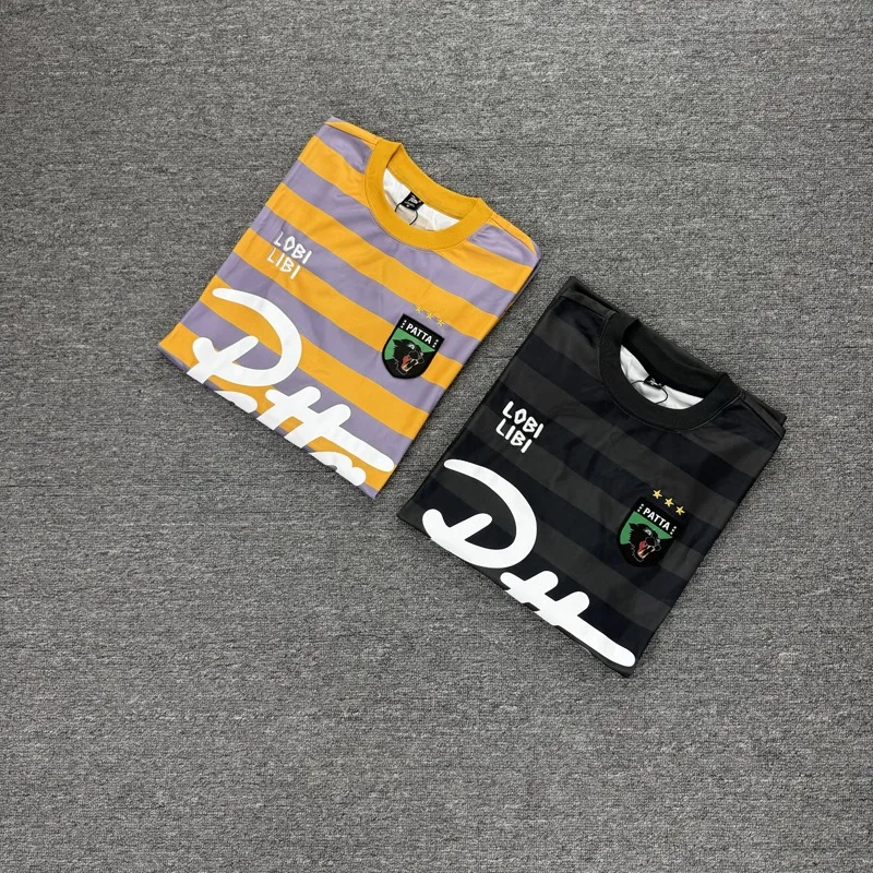 

202patta Long Sleeve Tshirts Letters Print Hip Hop Men Women Casual Loose Top Tees Graphic T Shirts