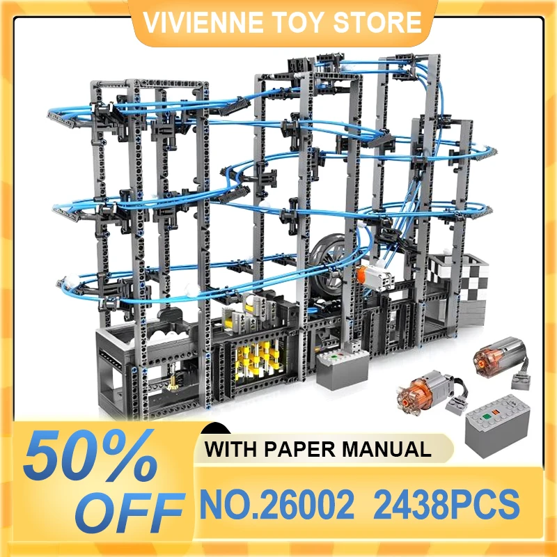 Schimmel Koning 26002 Technische Grote Bal Contraption: Marble Run Bouwstenen Baksteen Onderwijs Speelgoed Kerst Verjaardagscadeau Voor Kid