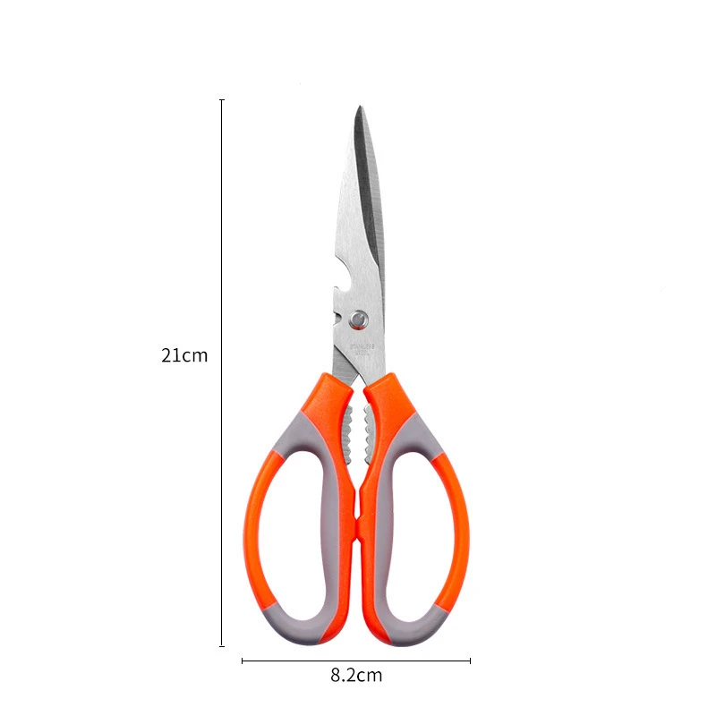 Kitchen-Scissors Chicken Bone Fish Scissors Chicken Duck Cutter Shears Stainless Steel Scissors Scale Clean Cook-Scissors Knife