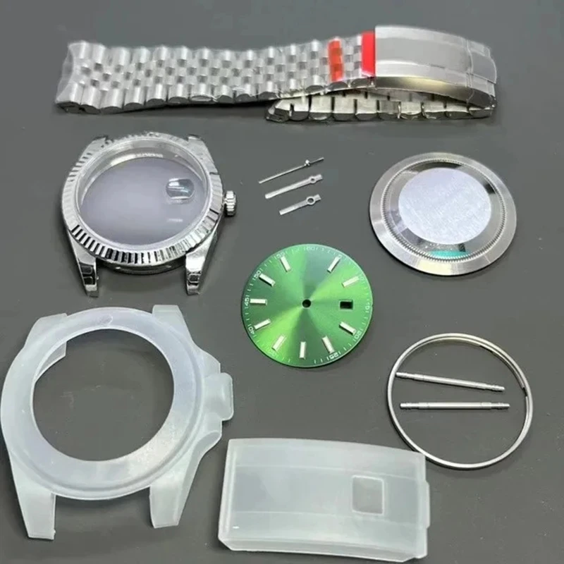 41mm Assemble Watch Case Set Dial 31mm for ETA 2836-2 2824 3235 Movement Stainless Steel Strap Sapphire AR N High Version Parts