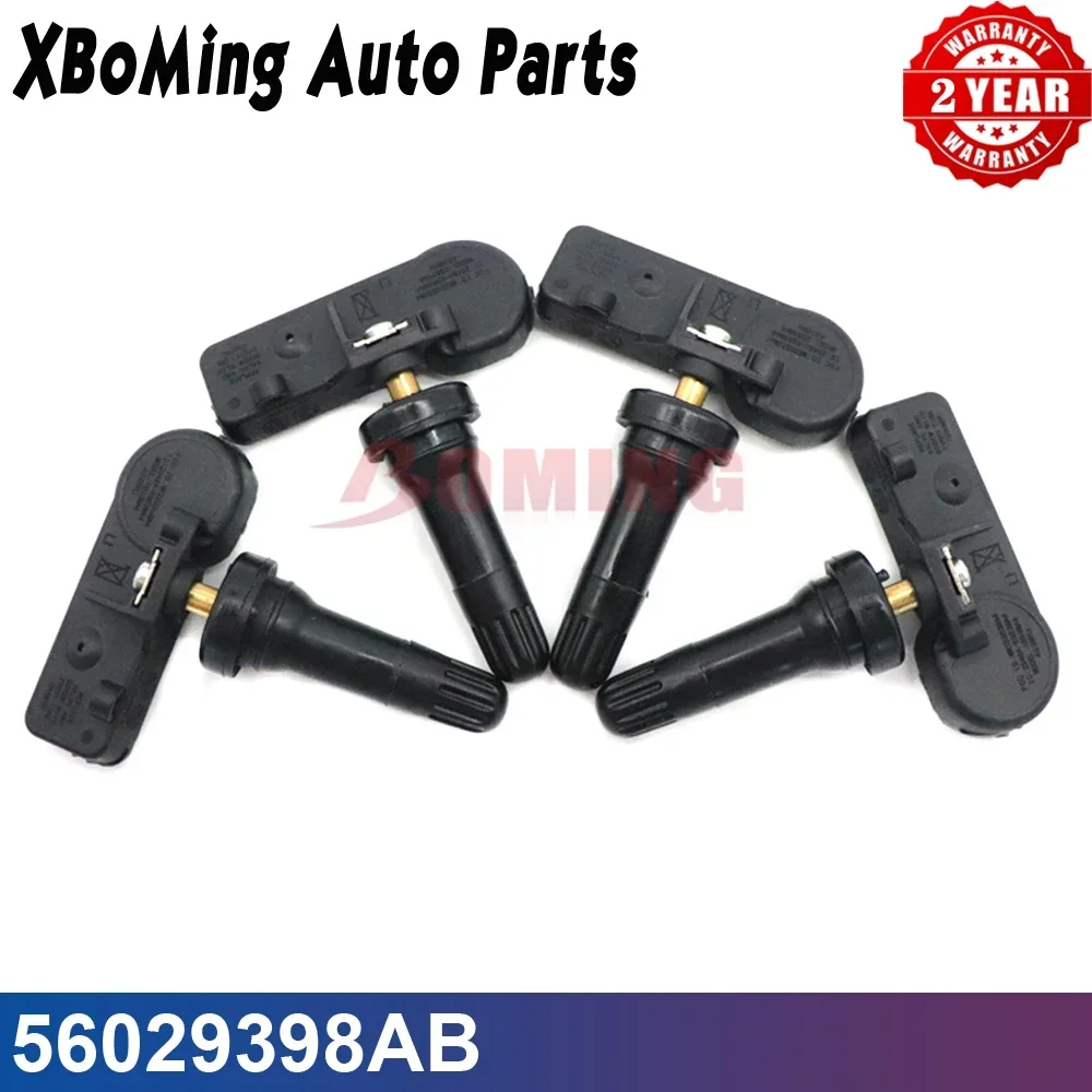 4 buah Sensor tekanan ban TPMS 56029398AB untuk Chrysler Dodge Jeep Lancia Ram Alfa Ram 68241067AA 68241067AB