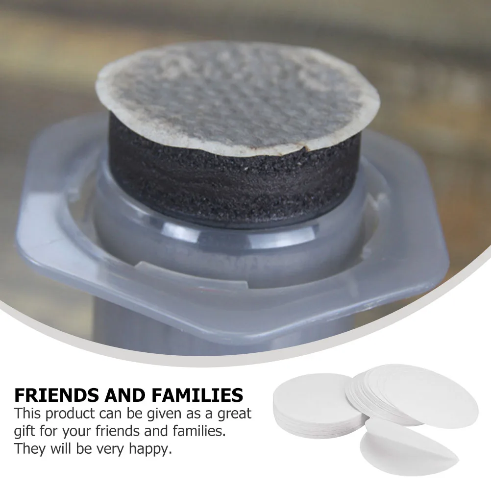 

100 Sheets Round Qualitative Filter Discs High Efficiency Lab Filter Paper for Oil Test and Mushroom Cultivation Fast Filtration