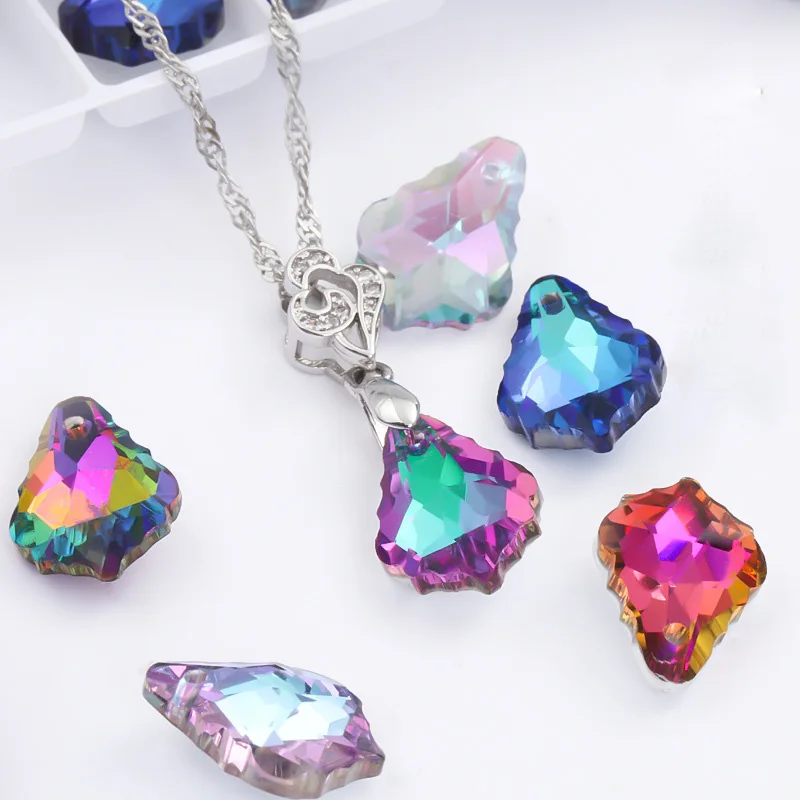 

Оптовая продажа, подвески в стиле барокко (6090), серьги «сделай сам» с кристаллами 11x1 6/15x2 мм, кленовые украшения для ушей, браслет K9, хрустальные бусины, 35/20 шт.