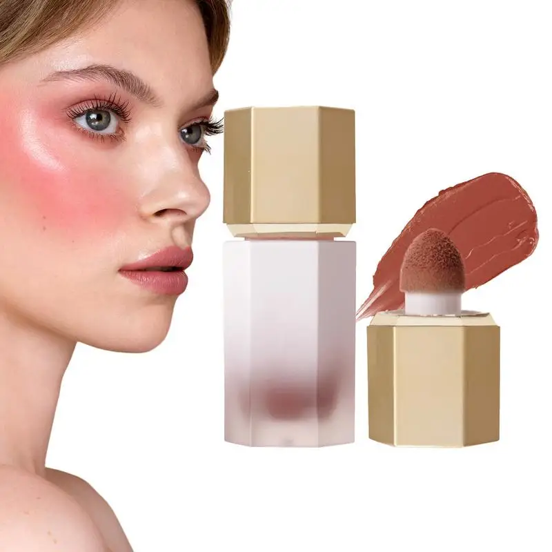 Vloeibare Blush Gezicht Make-Up Contour Stick Blush Cosmetica Natuurlijke Gezichtsmake-Up Langdurige Lichtgewicht Vloeibare Blusher Voor Dating