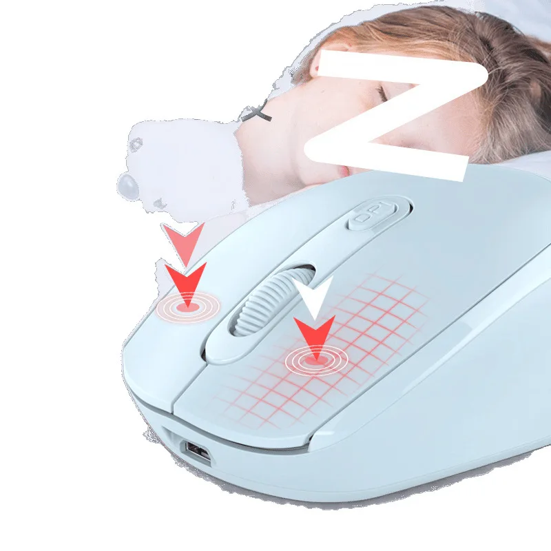 Leise, extrem leise kabellose Maus, USB-Schnittstelle, Aufladen, Bluetooth, 2,4 G, Dual-Modul, Computer, Büro, Ausrüstung, Peripheriegeräte