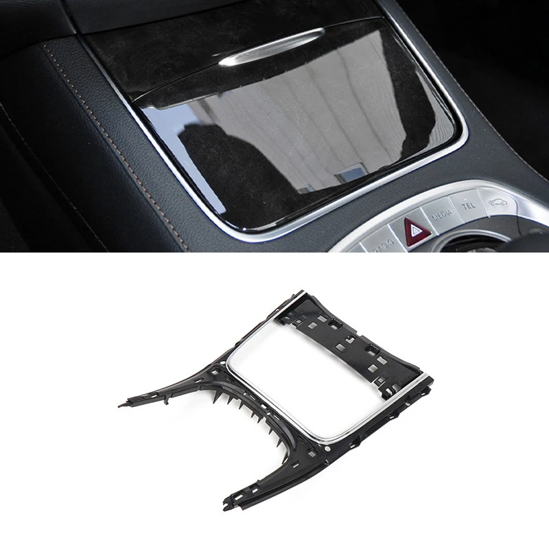 

Console Center Electroplated Silver Cover Frame Trim for Mercedes Benz S Class W222 2014-2020 Armrest Box 2226804304