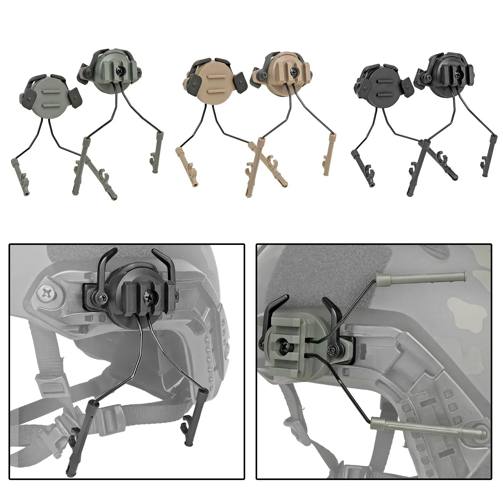 Universelle Helm-Headset-Halterung für Outdoor-Aktivitäten – Befestigen Sie Ihre Kopfhörer sicher an Ihren Helm