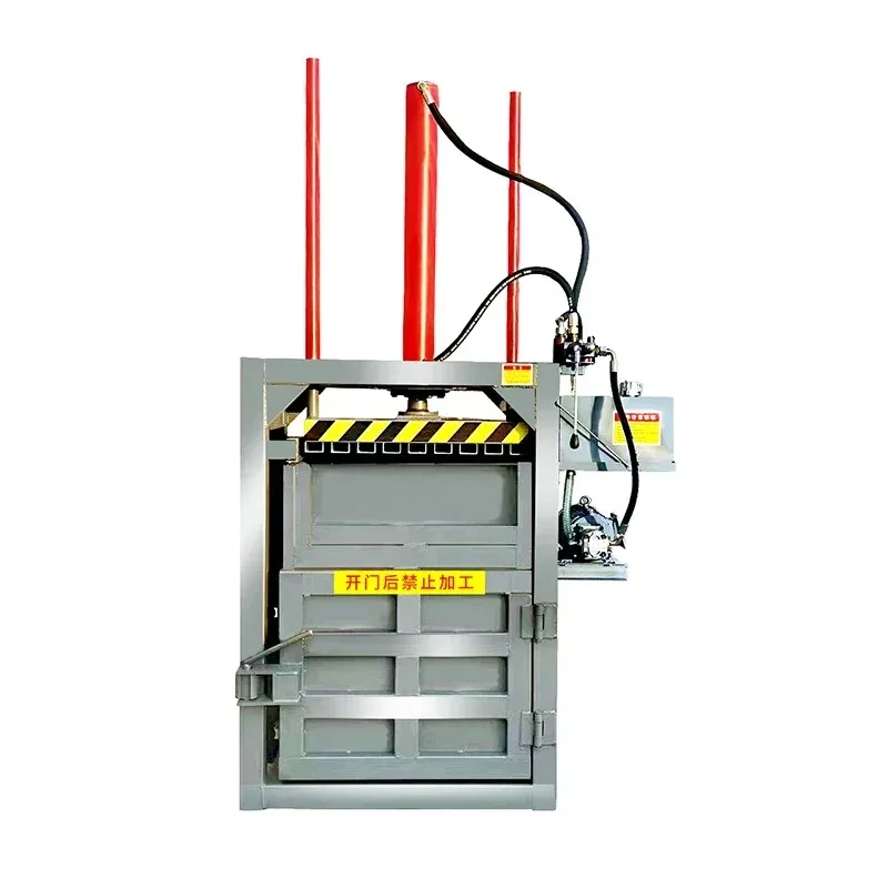 Baler Waste Paper Woven Bag Can Oil Drum Packing Machine Waste Briquetting Machine