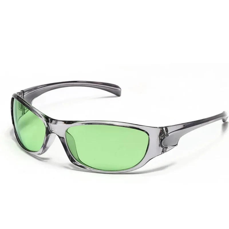New Silver Y2K Sunglasses Outdoor Cycling Sports Sun Glasses Women Vintage Shades Trendy Punk Goggle Eyewear UV400 Gafas De Sol