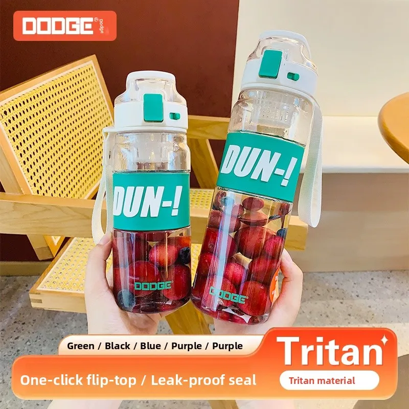 

Doe Tritan Large Capaci Sport Water Cup High Temperature Resistant Plastic Cup with Tea Separator for Men And Women Students