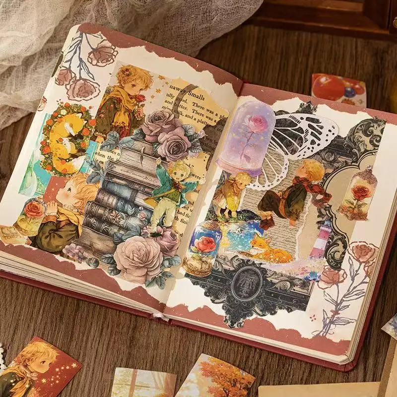 

Наклейки DouDou Ben Dream Little Prince, универсальные наклейки из материала, украшение ручной работы «сделай сам», коллаж