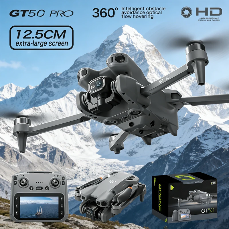 Hot Sell GT50 Drone GPS 8K Professional HD 360° Dual Camera 